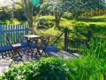 Relaxing Patio at our Graden Chalet